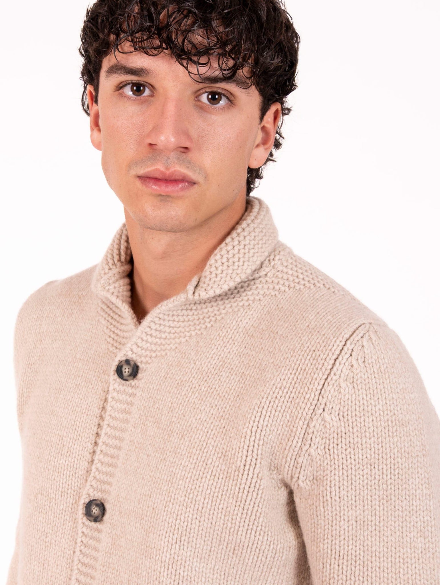 Giacca Japan Luigi Gentile in Lana e Cashmere Sabbia LG124310 Luigi Gentile