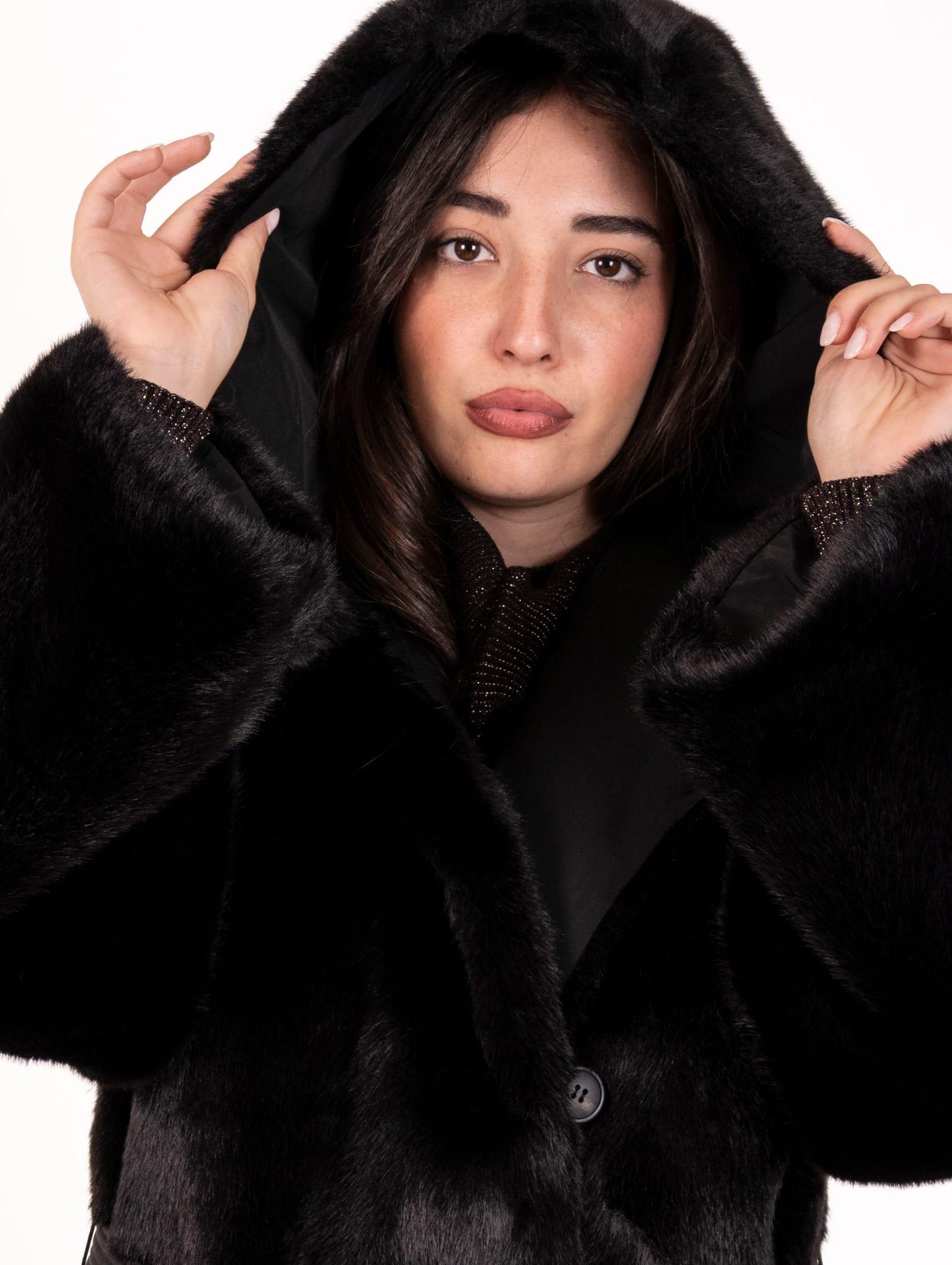 Cappotto Violanti Reversibile in Taffetà Nero VM4195358532 Violanti