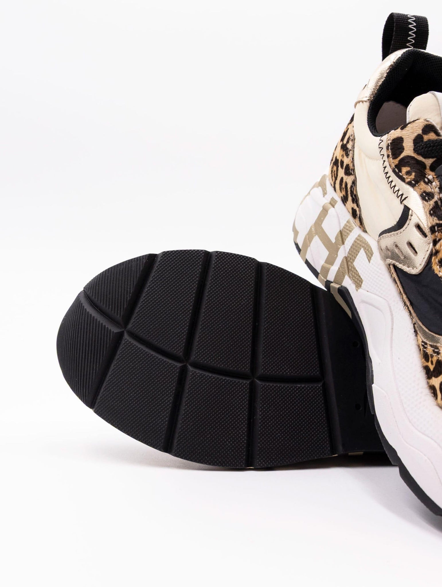 Sneakers Club Leopard Voile Blanche in Tessuto e Nylon CLUB105LEOPARDPLATINUM Voile Blanche