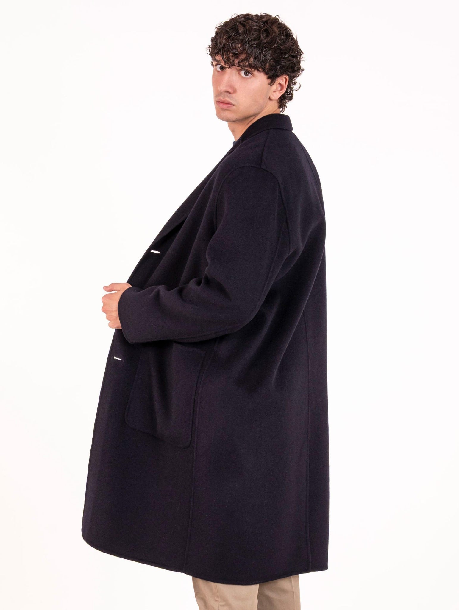 Cappotto Il Paltò in Lana Blu B51PUCAMEDOU205 Il Paltò