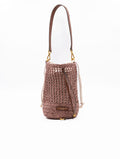 Eimer-Tasche Nefeli Gianni Chiarini aus Stroh in Blush