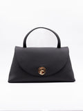 Borsa Nikla Medium Coccinelle in Pelle Martellata Nera
