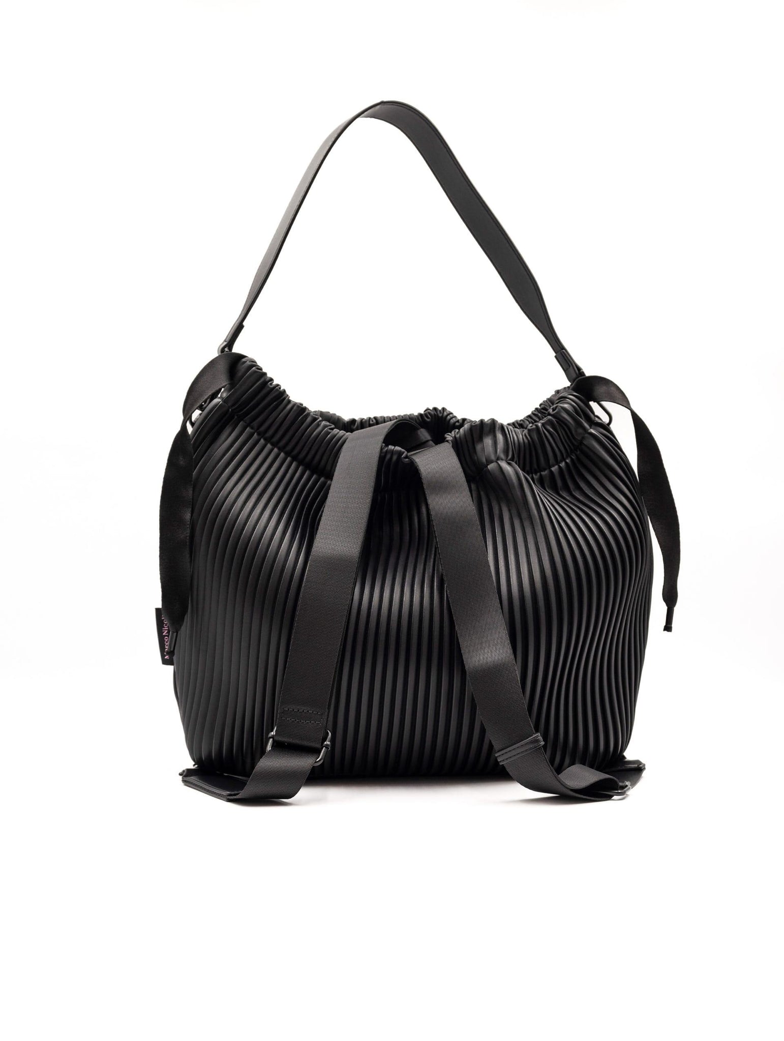 Borsa Zaino Fri-Yay in Eco Pelle Plissè Nero YU_631PLISSE0,5 Fri-Yay