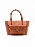 Borsa Double Beat Coccinelle in Pelle Martellata Terra di Siena