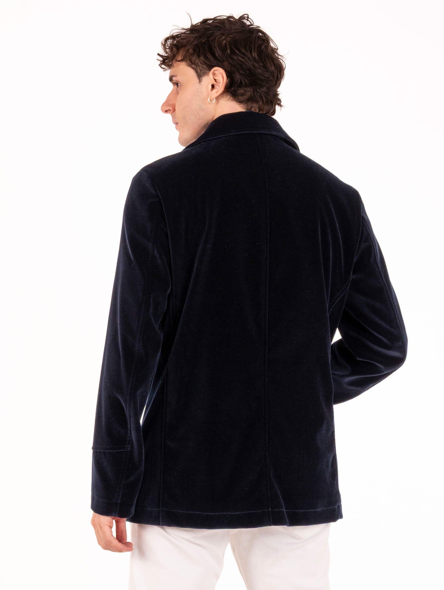 Peacot Camplin in Velluto Blu ISLAND-VLBN Camplin