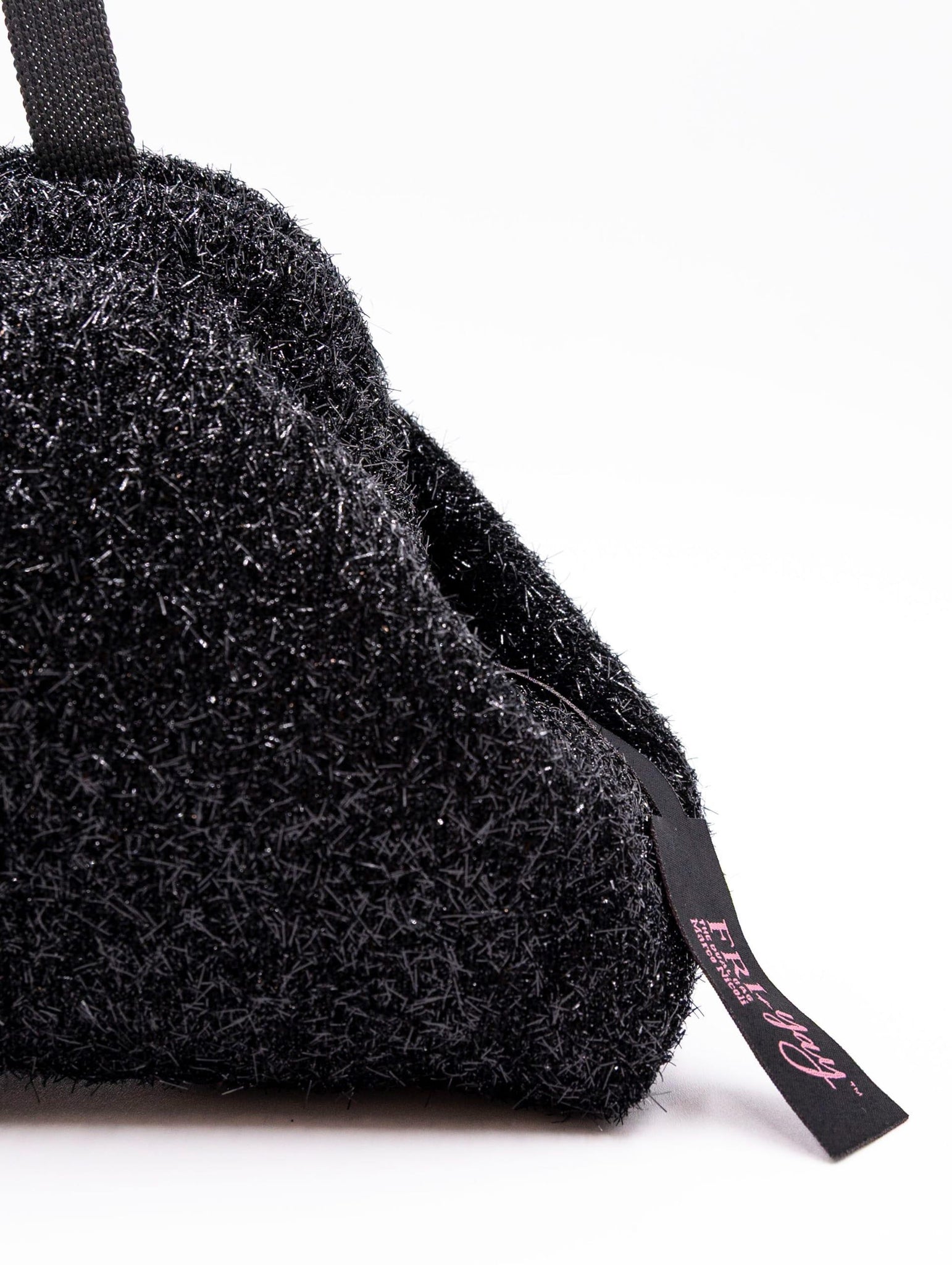 Clutch Fri-Yay in Fil Coupè Lurex Nera HB_1261LUREXFUR Fri-Yay