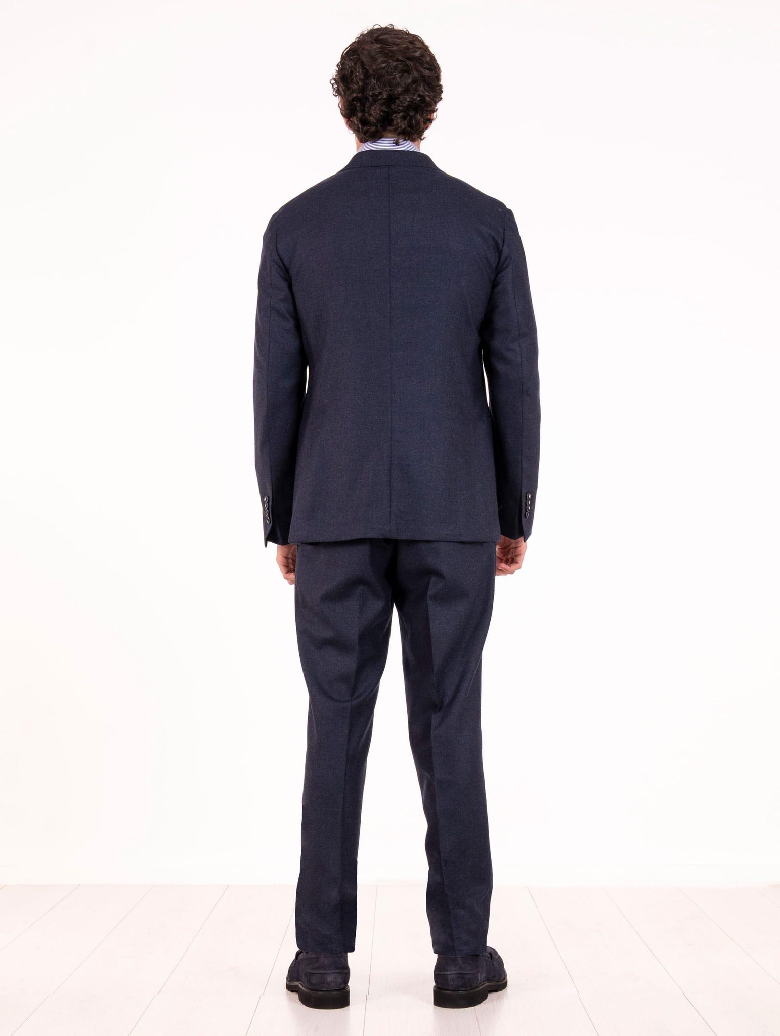 Abito Sartoriale Doppiopetto Four Stroke in Lana Vergine Navy APARIGI1/13105860 Four Stroke