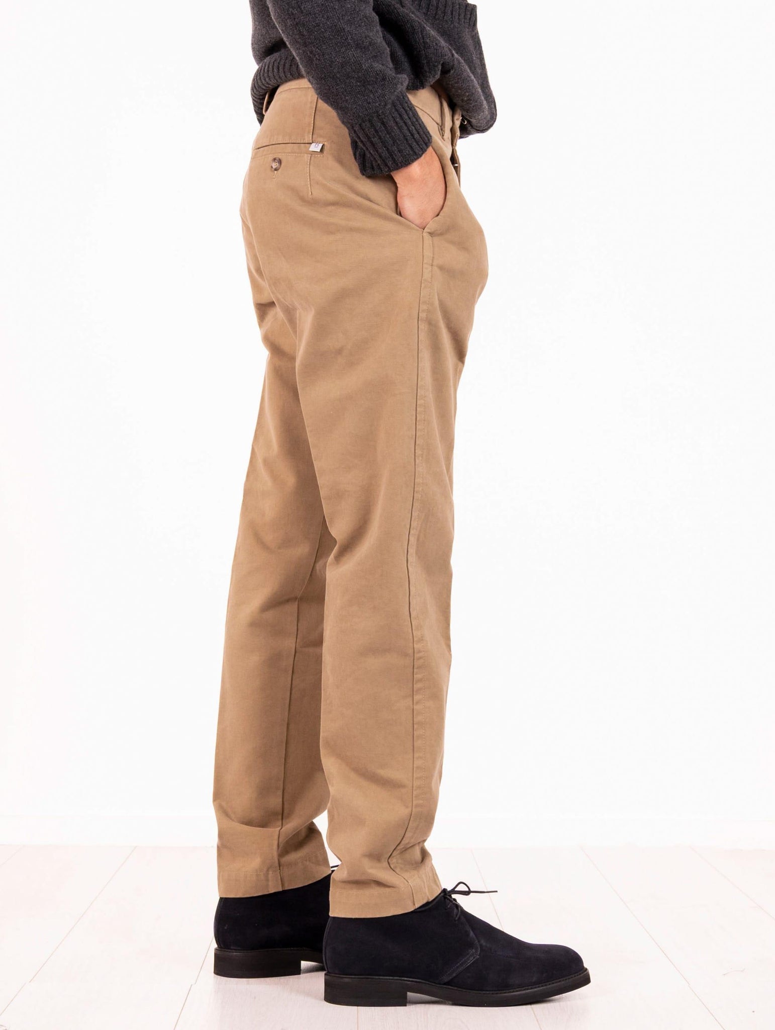 Pantalone Re-Hash in Cotone Beige P7012355ORBEIGE Re-Hash