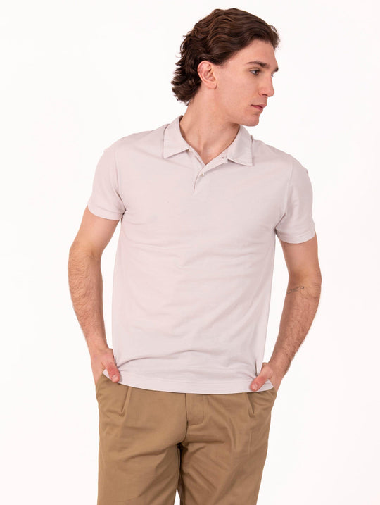 Polo Roy Roger's in Cotone Supima Mastice