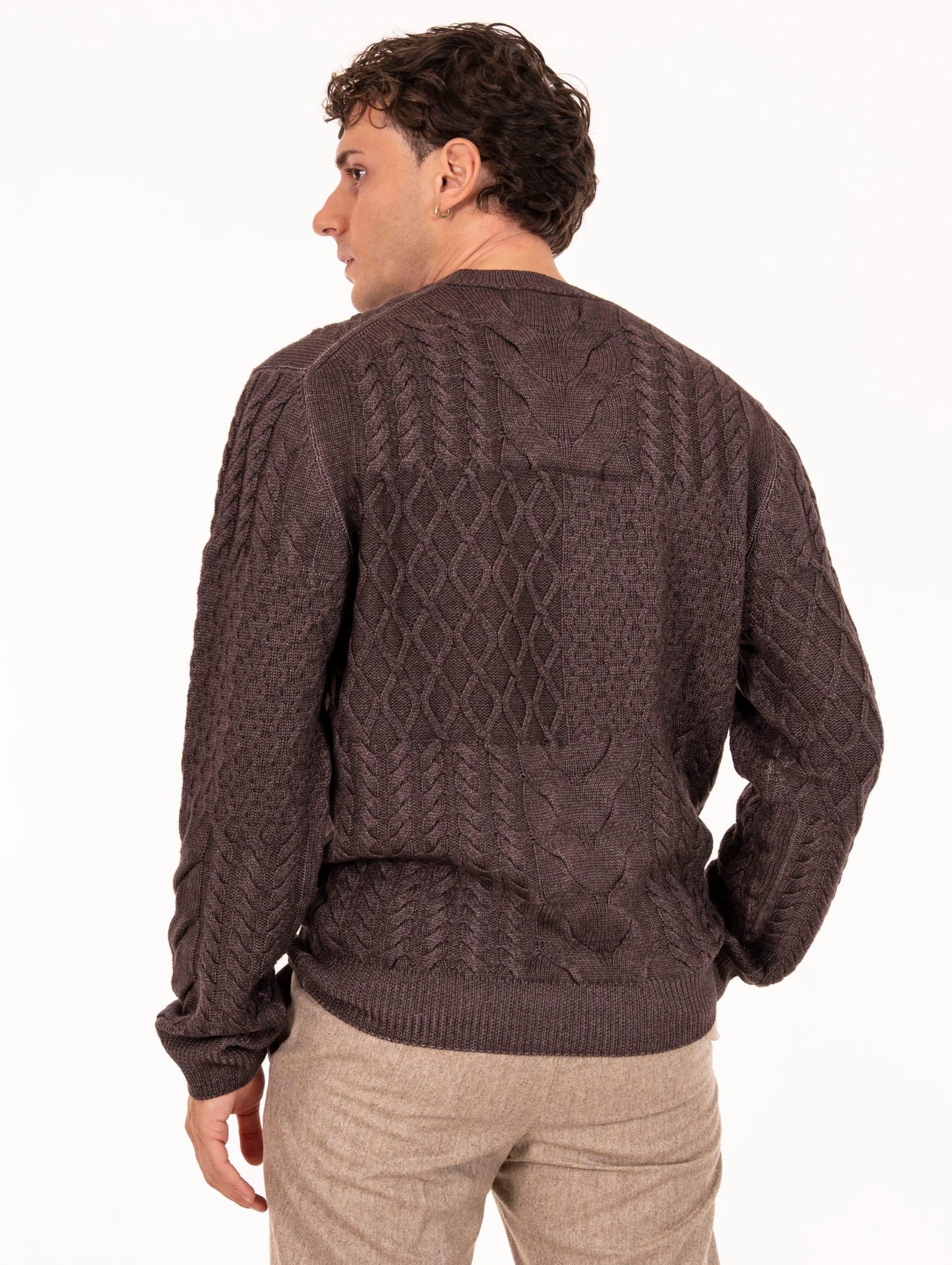 Girocollo Luigi Gentile in Lana Merinos Testa di Moro LG116715 Luigi Gentile