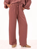 Pantalone Alysi in Pura Seta Blush