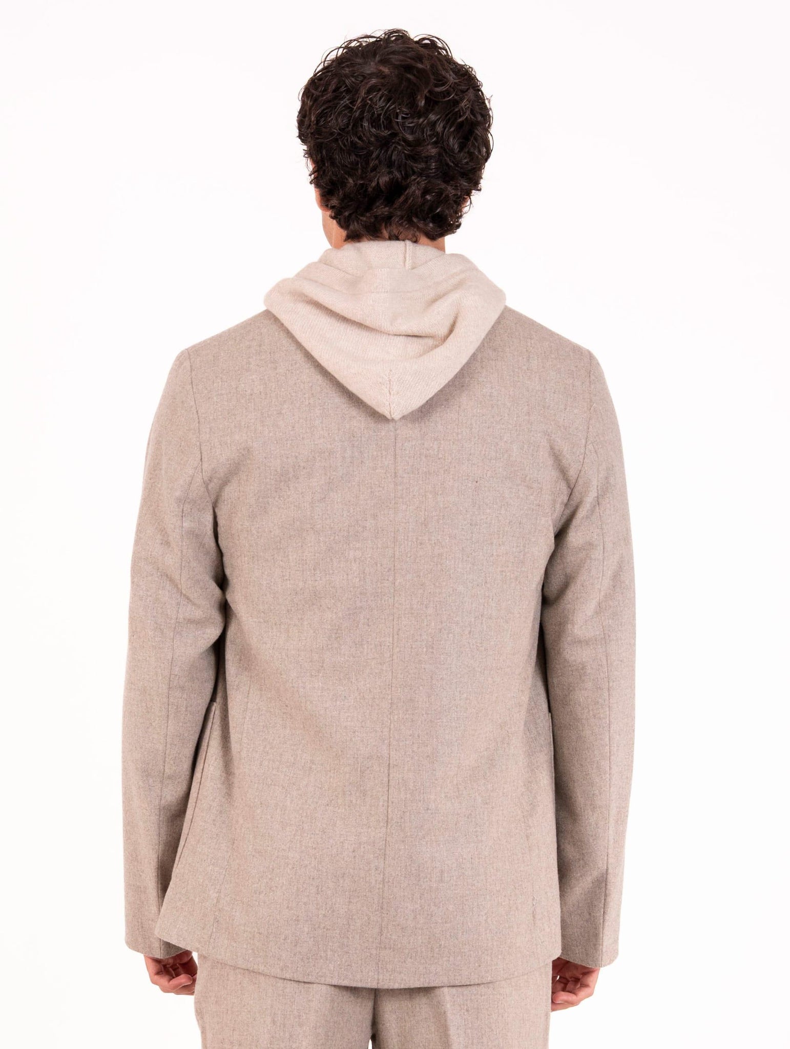 Giacca Devore in Lana e Viscosa Corda Melange DVG5C-W21080518 Devore