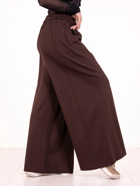 Pantalone Meimeij in Viscosa Cioccolato