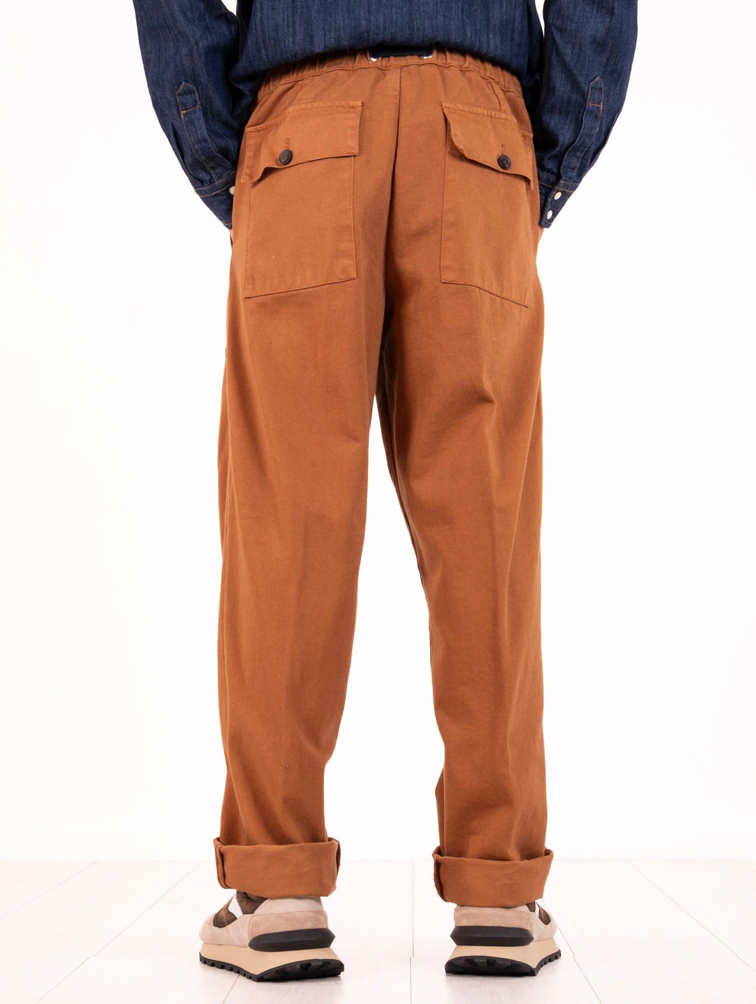 Pantalone White Sand in Cotone Mattone 25WSU67FA26047 White Sand