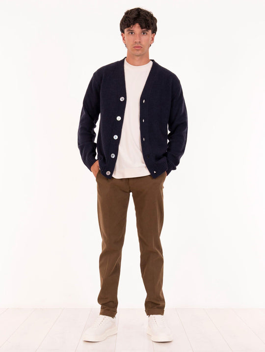 Pantalone Re-Hash in Cotone e Tencel Tabacco