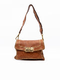 Borsa Agnese Campomaggi con Borchie Cognac