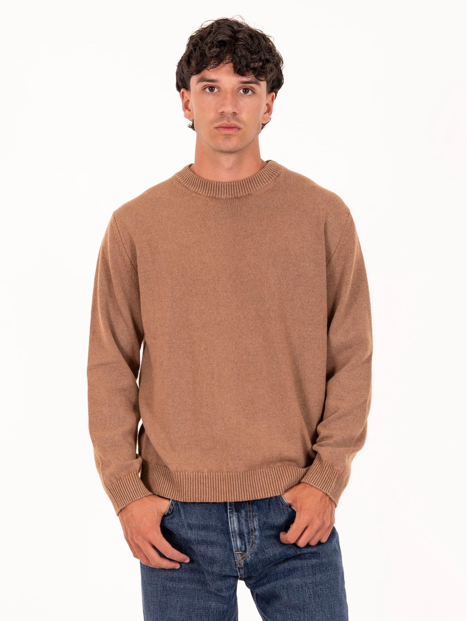 Maglia Girocollo Daniele Fiesoli in Eco Cashmere Rhum 338034 Daniele Fiesoli