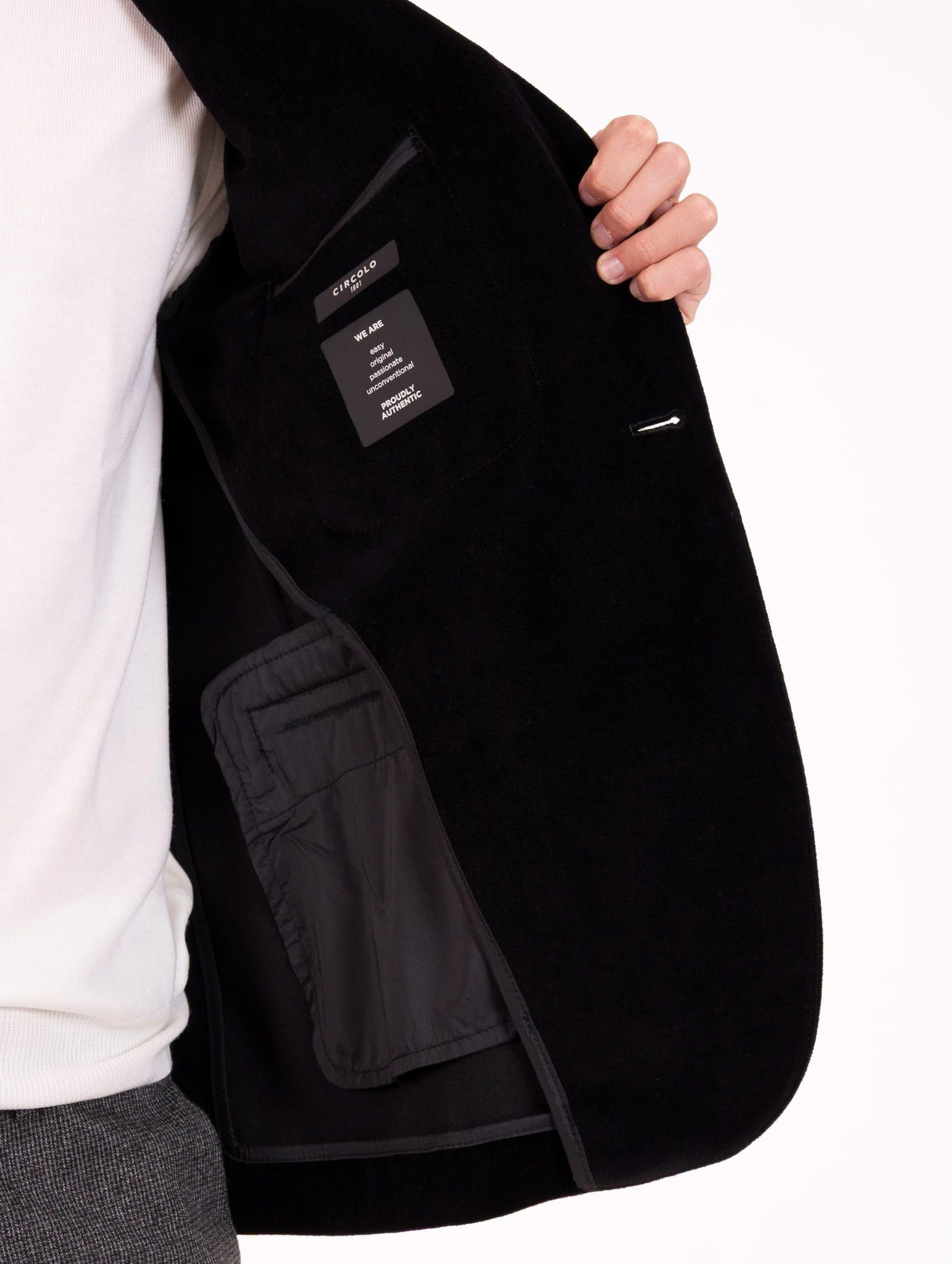 Giacca Circolo 1901 in Velluto Nera CN4972G007 Circolo 1901