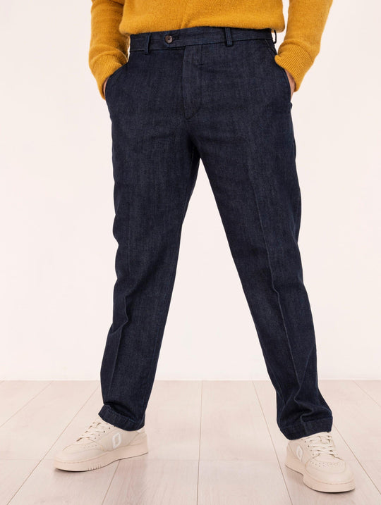 Pantalone Devorè aus Baumwolle und Tencel Denim