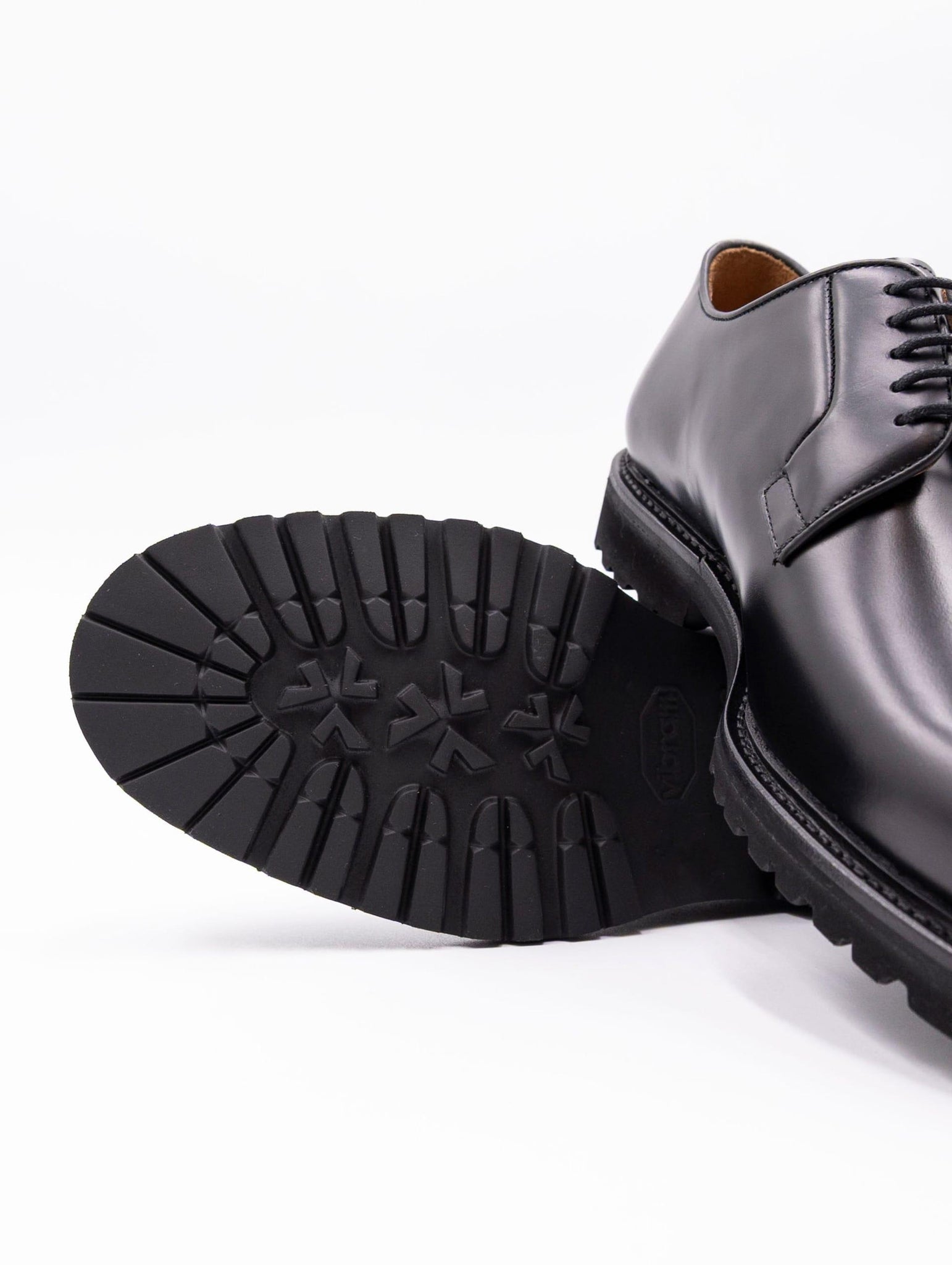 Derby Goodyear Berwick 1707 Fondo Gomma in Pelle Nero 5635HO768ROISNEGRO Berwick 1707