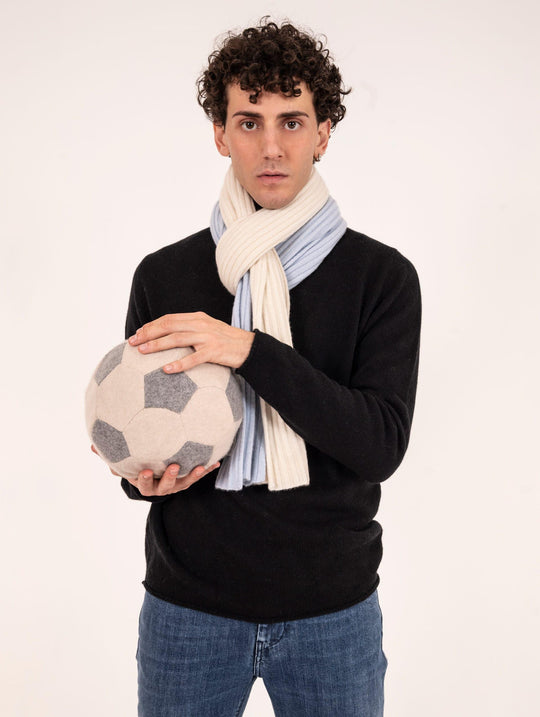 Sciarpa Vintage Lazio Four Stroke aus reinem CashmereSciarpa Vintage Lazio Four Stroke aus reinem Cashmere