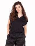White Wise Black Modal Tank Top