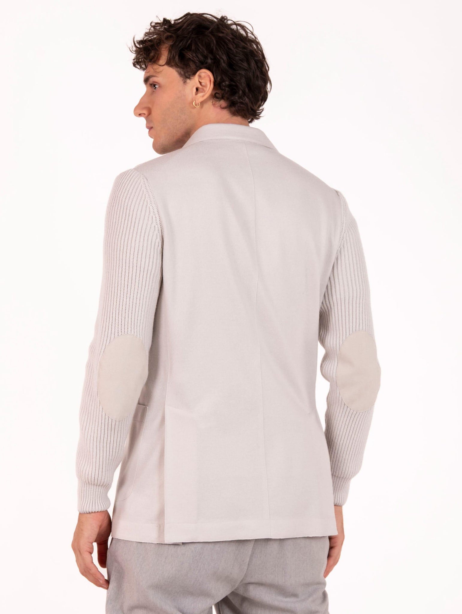 Giacca Eleventy Milano Bimaterica Ecru L75GIAL07BOTTES0L23502-13 Eleventy Milano