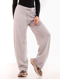 Pantalone Daniele Fiesoli in Lana e Cachemire Ghiaccio