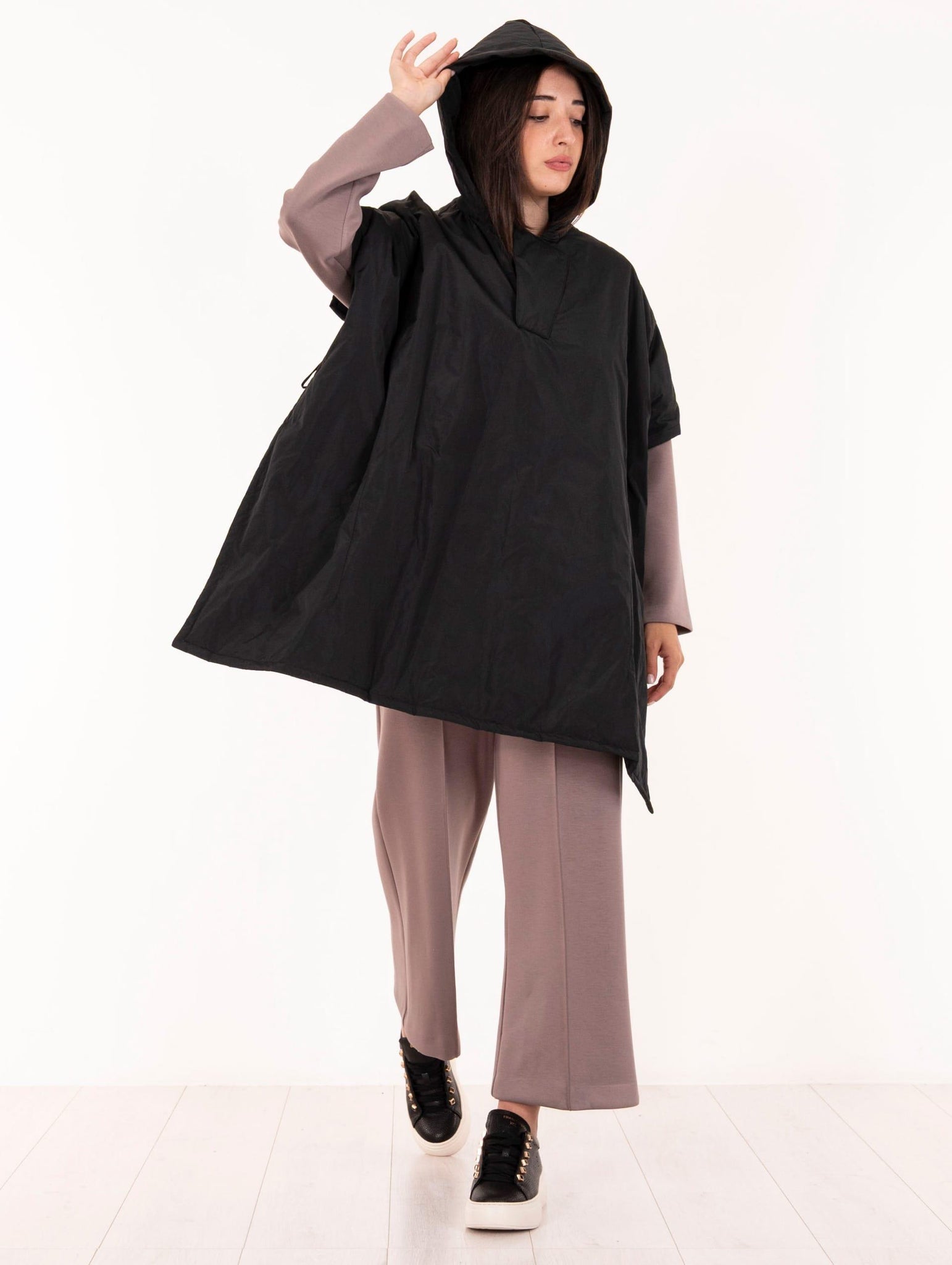 Mantella Oversize Meimeij Nero M5FJ10100 Meimeij