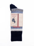 Marcoliani Milano Sneaker-Socken aus blauer und grauer Baumwolle