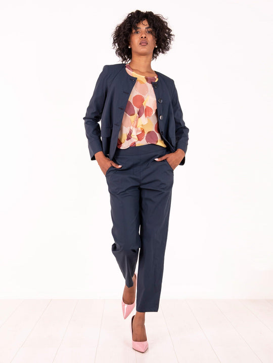 Pantalone Alessia Santi in Cotone Blu