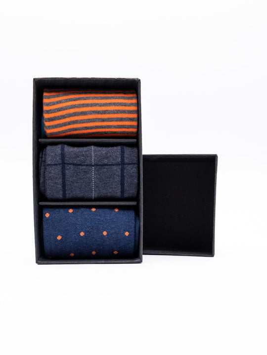 Gift Box 3 Calzini Marcoliani Milano in Cotone Pima Fantasia