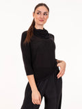 Alessia Santi Shirt aus schwarzem Jersey