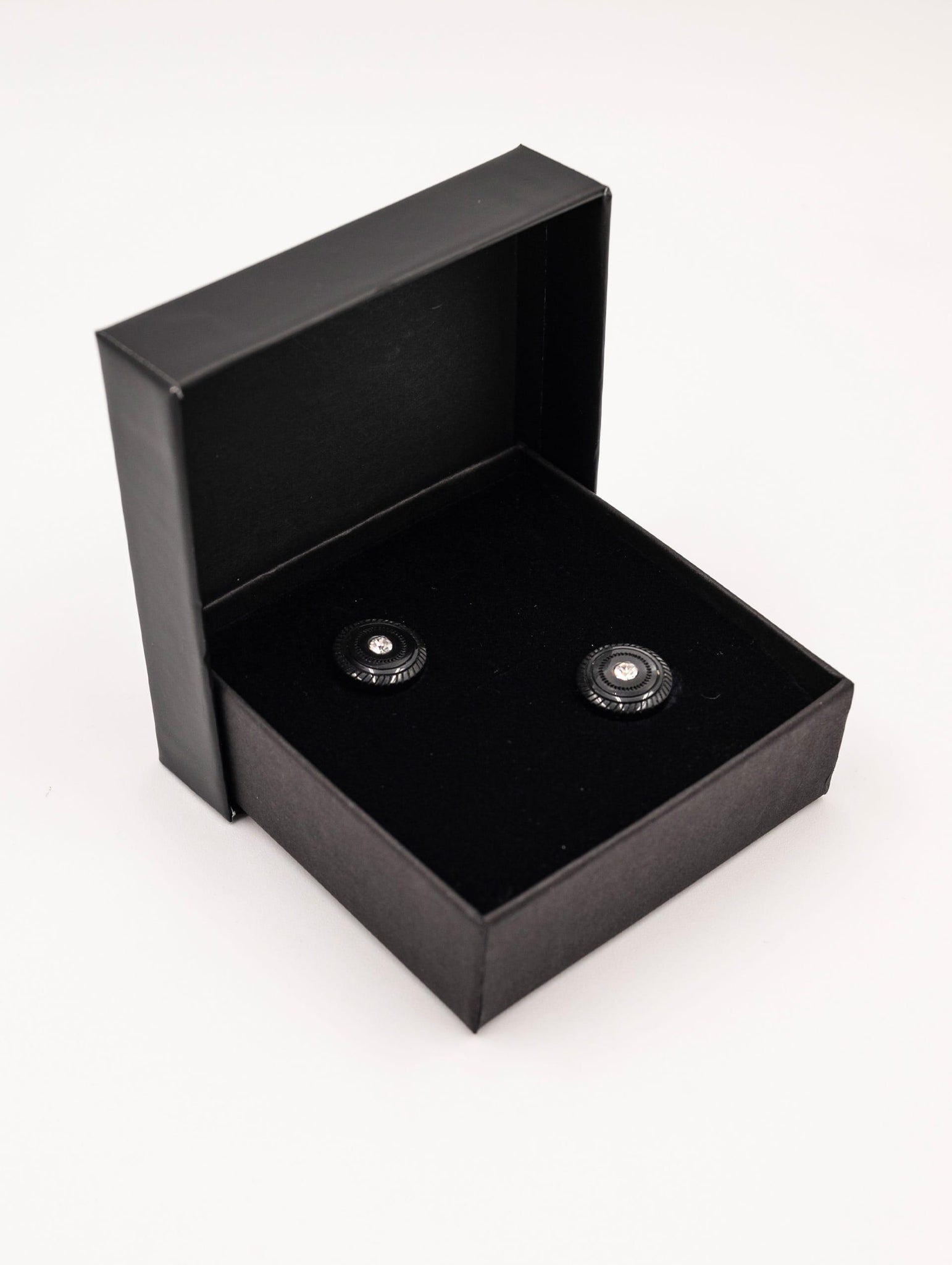 Gemelli Luigi Bianchi in Acciaio Nero con Strass e Intarsi 6758190062 Luigi Bianchi Mantova