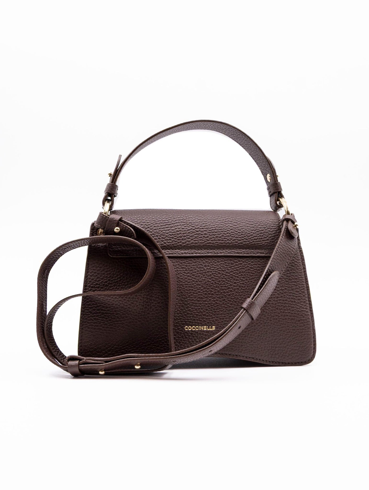 Borsa C-Me Coccinelle in Pelle Martellata Marrone E1SSL180201W20 Coccinelle