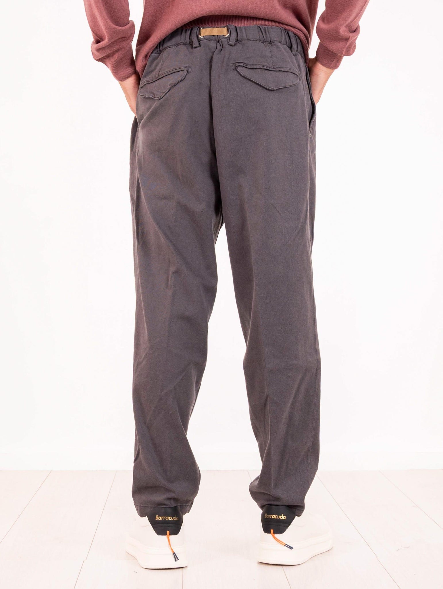 Pantalone White Sand in Tencel e Cotone Fango 25WSU8025934 White Sand