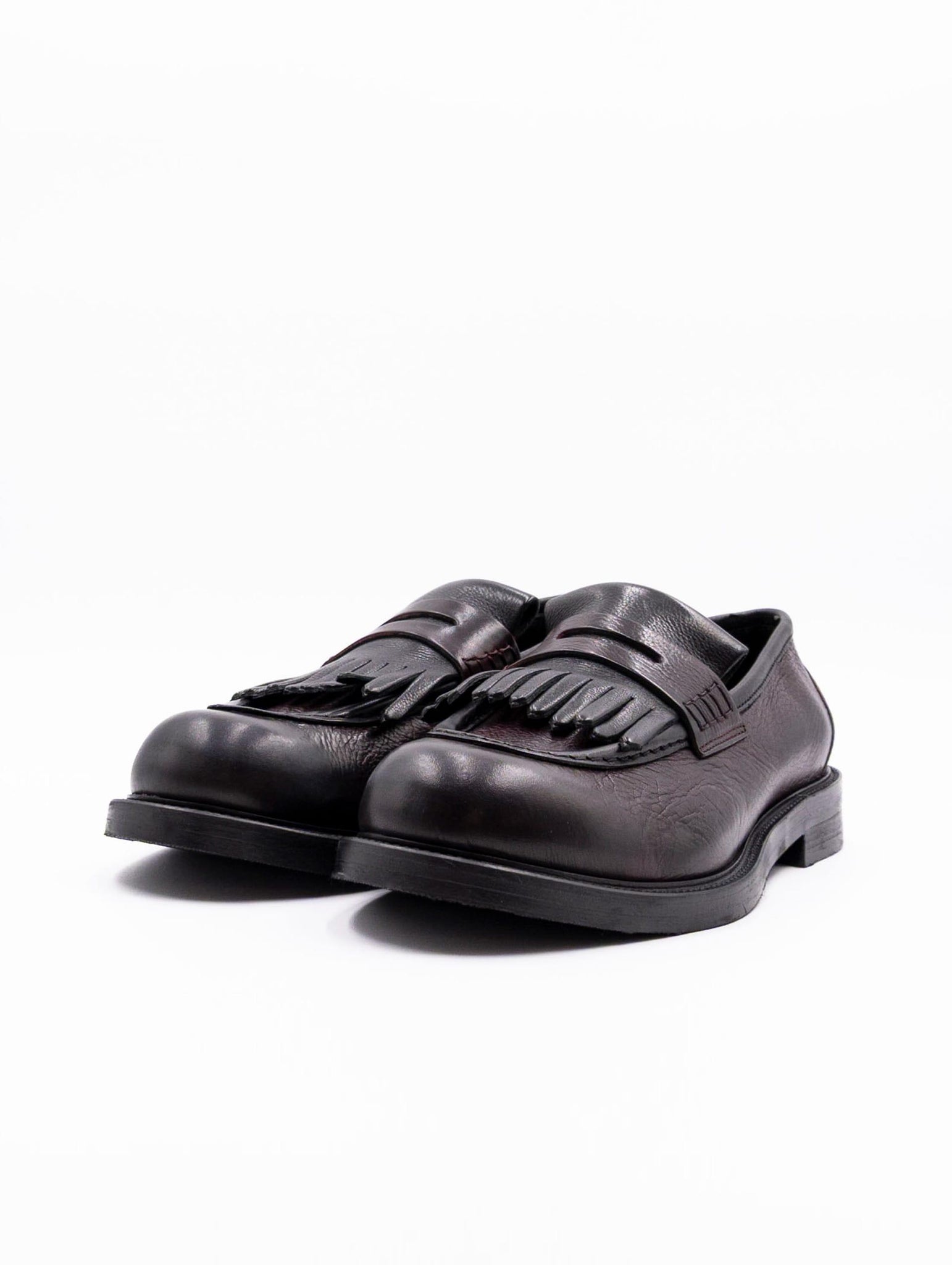 Mocassino Four Stroke con Nappa in Pelle Barolo e Nero 60726/29 Four Stroke