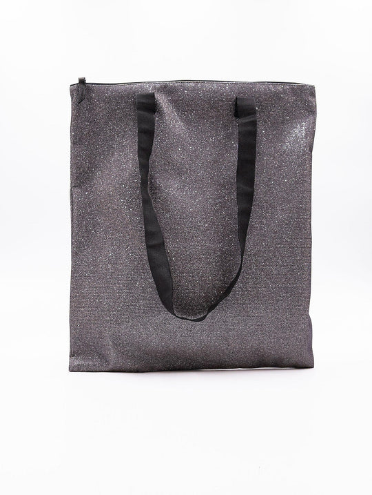 Small Zip L'aura Blue Silver Shopping Bag