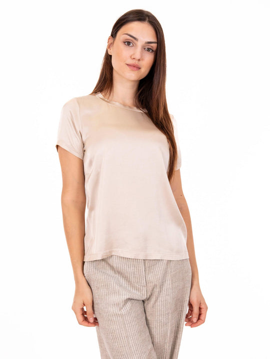 T-Shirt Daniele Fiesoli in Stretch-Viskose Wolle