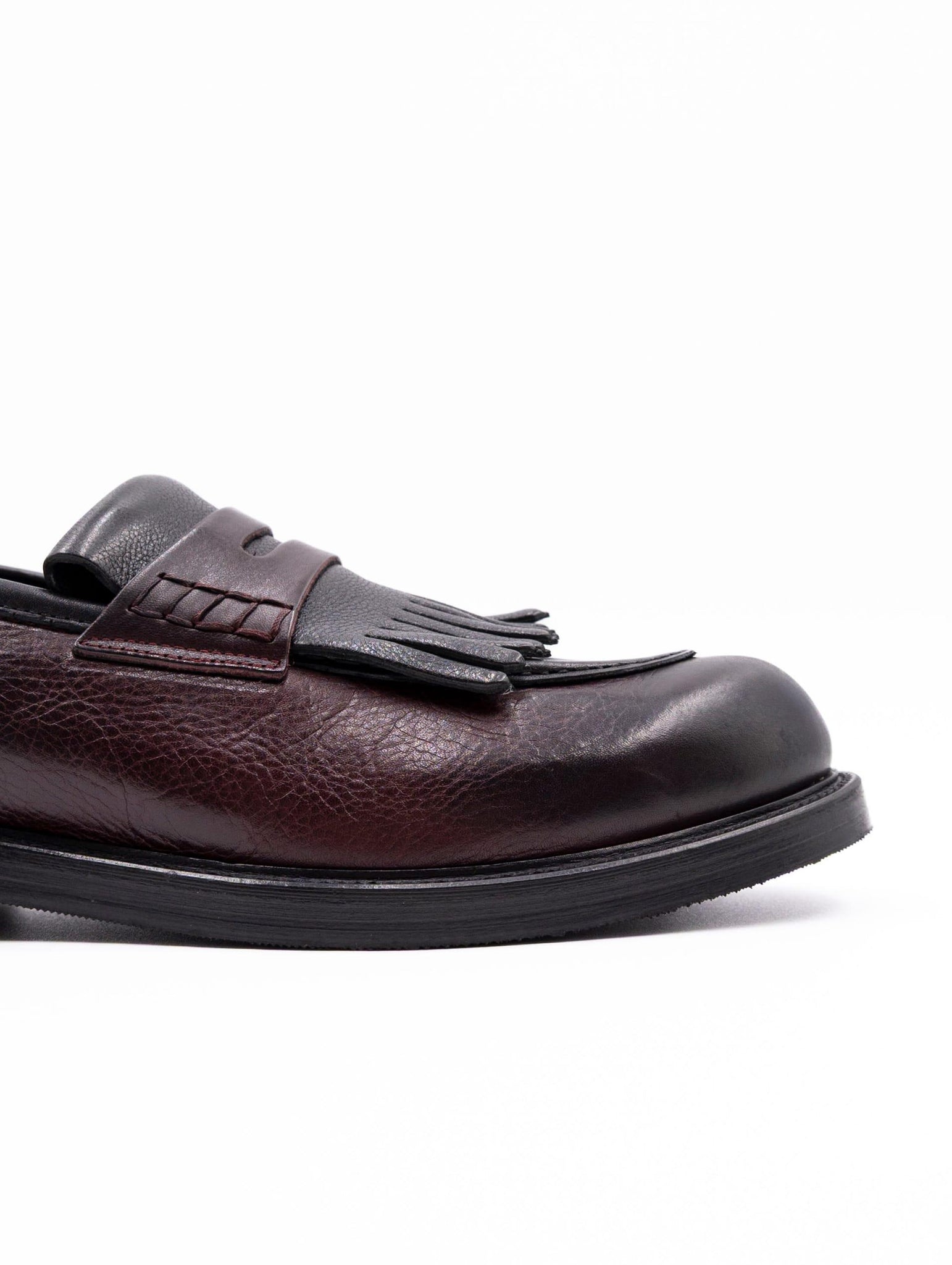 Mocassino Four Stroke con Nappa in Pelle Barolo e Nero 60726/29 Four Stroke