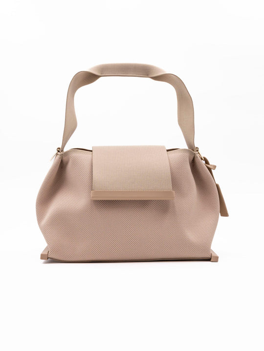 Borsa Fri-Yay in Maglia Beige e Cipria