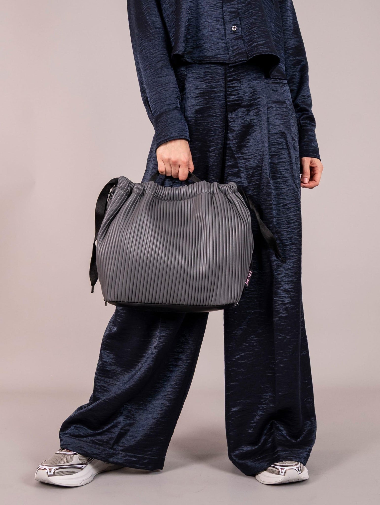 Borsa Zaino Fri-Yay Plissè Grigio YU_1216PLISSE0,5 Fri-Yay