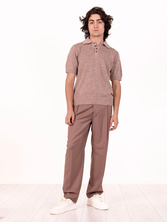 Polo Daiele Fiesoli in Fil Coupè Sabbia
