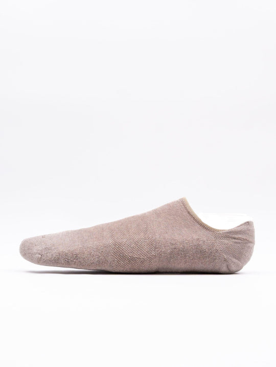 Marcoliani Invisible Sneaker Füßlinge aus beiger Baumwolle