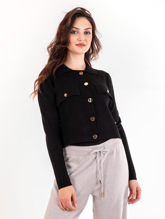 Giacca White Wise in Viscosa Nero