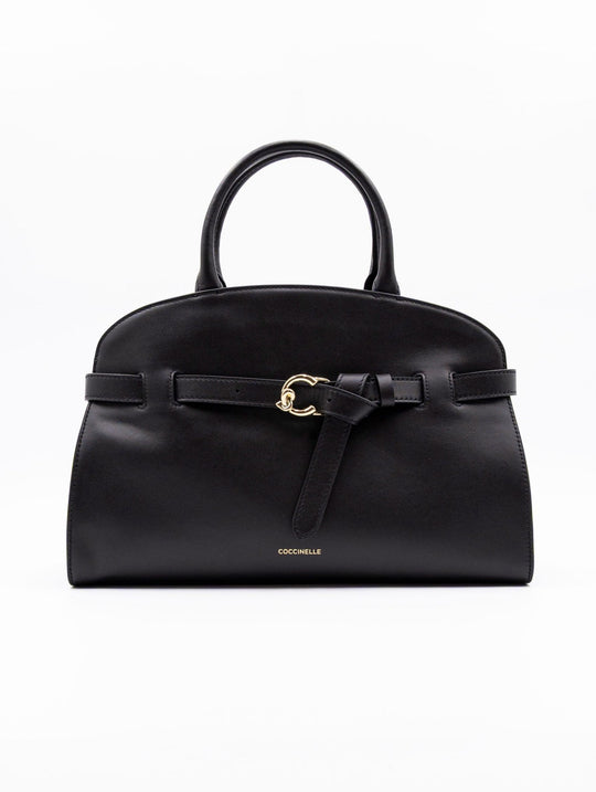 Sabine Medium Bag Coccinelle in Black Leather