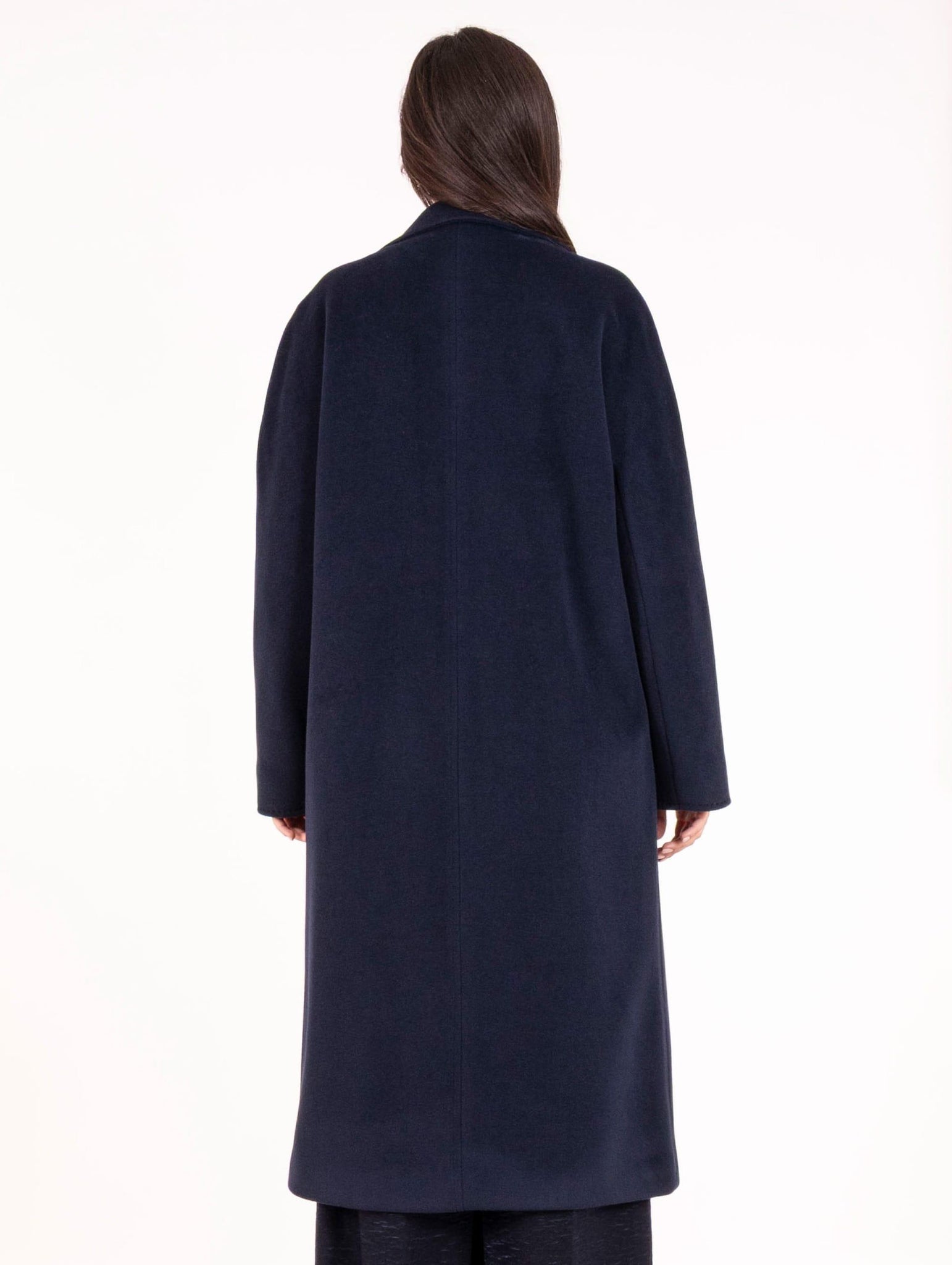 Cappotto Doppiopetto Fourstroke  in Lana e Viscosa Navy 1229BRAMANTE501 Four Stroke