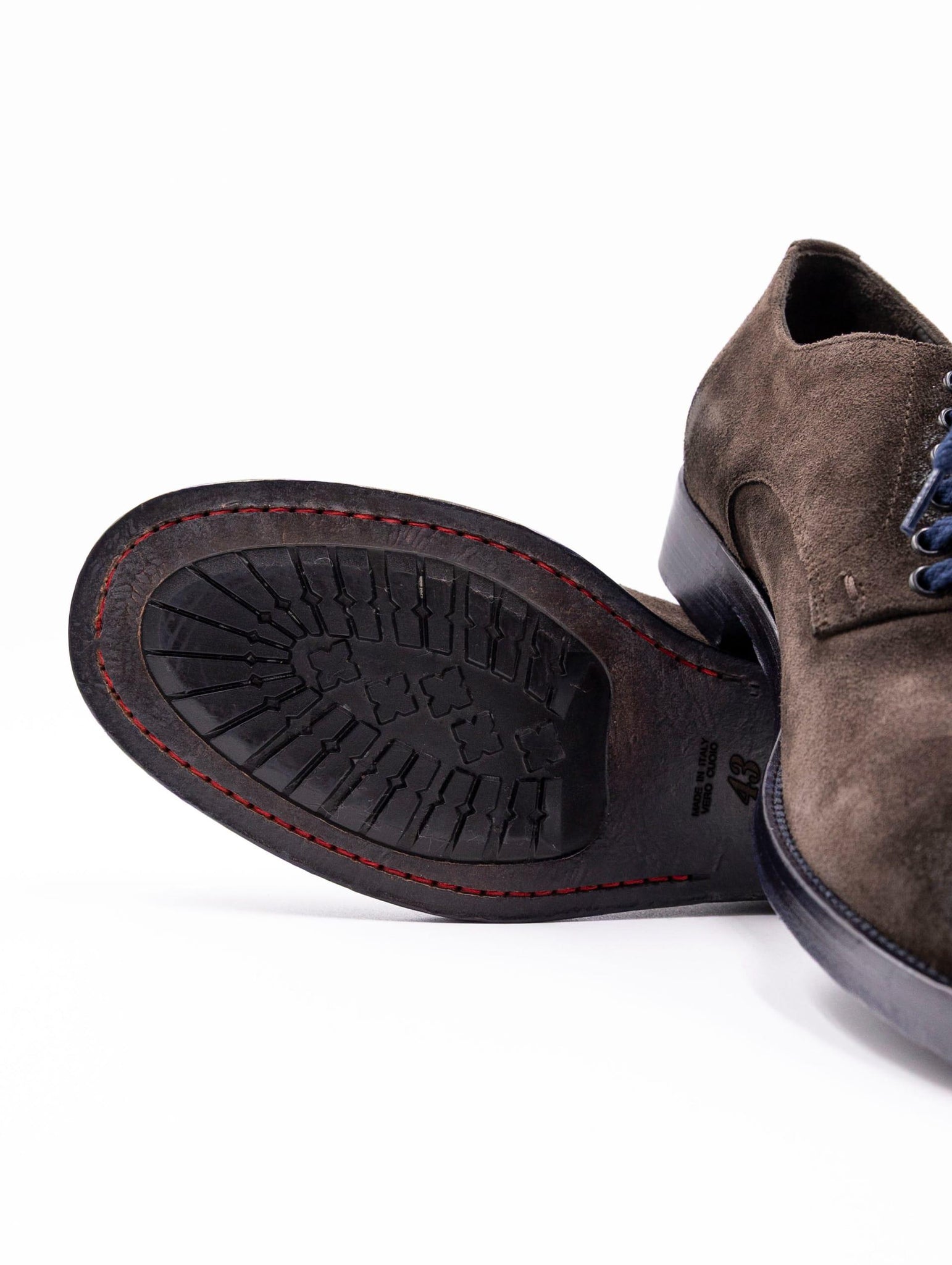 Derby Four Stroke in Suede Testa Di Moro COLLIN18 Four Stroke