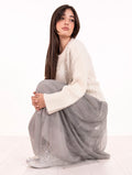 Pullover Alpha Studio mit Ketten aus Wolle und Alpaka Milch