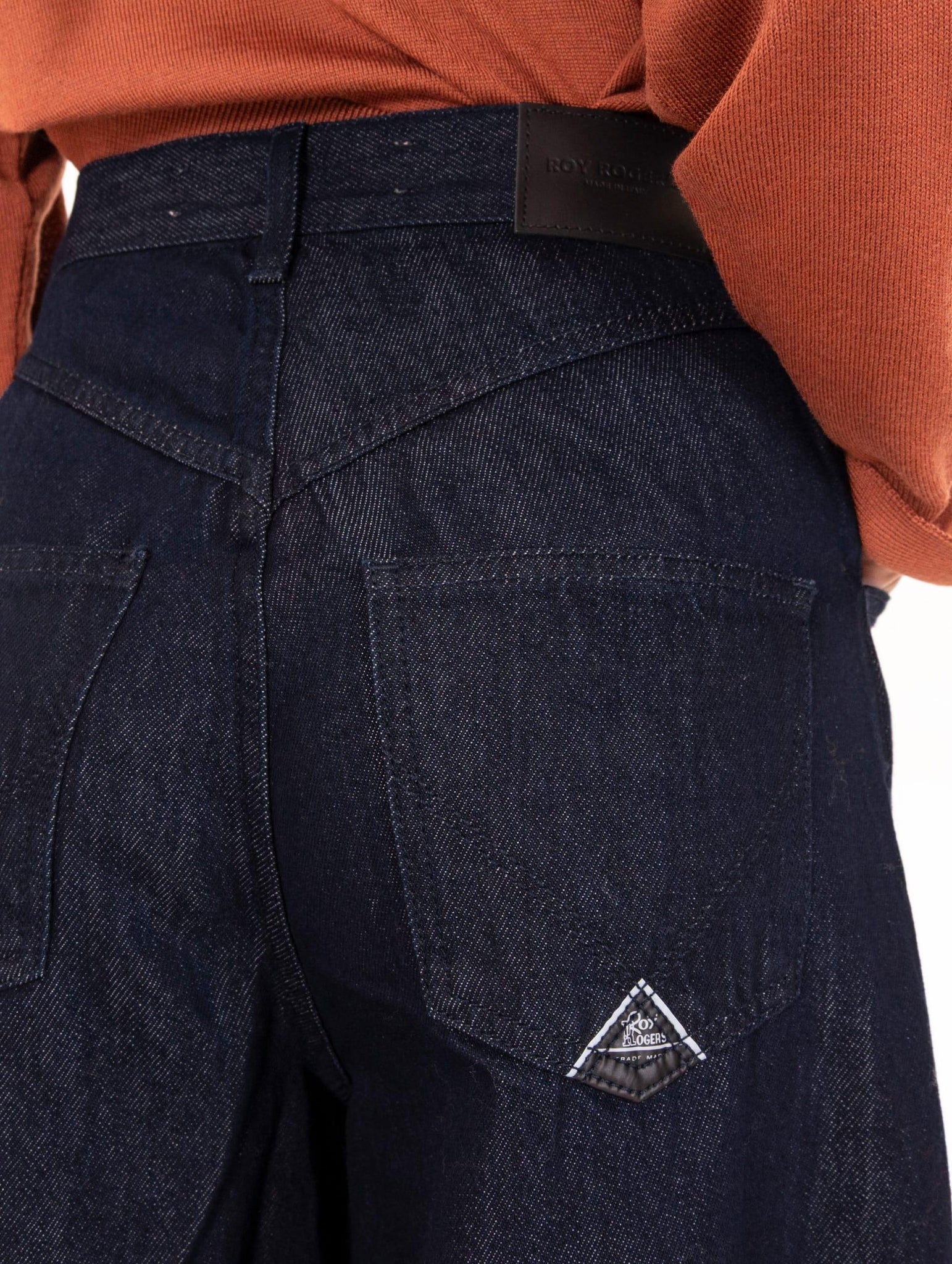 Jeans Utility Roy Roger's in Denim Rinse Blu RND90158D7050021C0999 Roy Roger's